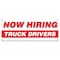 Signmission Now Hiring Truck Drivers Banner Apply Inside Accepting Application Single Sided B-30317 - alternate 1